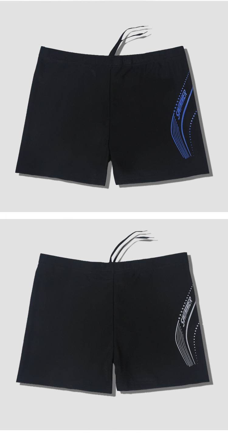Men's Flat-angle Beach Swimming Trunks, Hot Spring Quick-drying Large-sized Loose Professional Men's Swimming Suits And Trunks_voghion.com