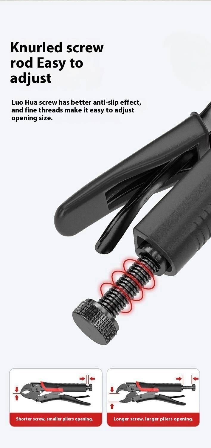 Adjustable Heavy Duty Clamp Multi-Function Pliers With Durable Carbon Steel Jaws For Industrial & Home Use_voghion.com