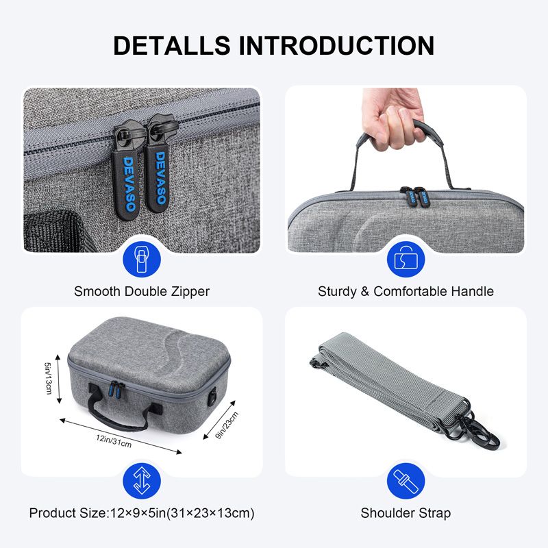 Für Meta Quest Z VR-Brille, Zubehör, Reise-Tragetasche, tragbare Handheld-Aufbewahrungstasche_voghion.com