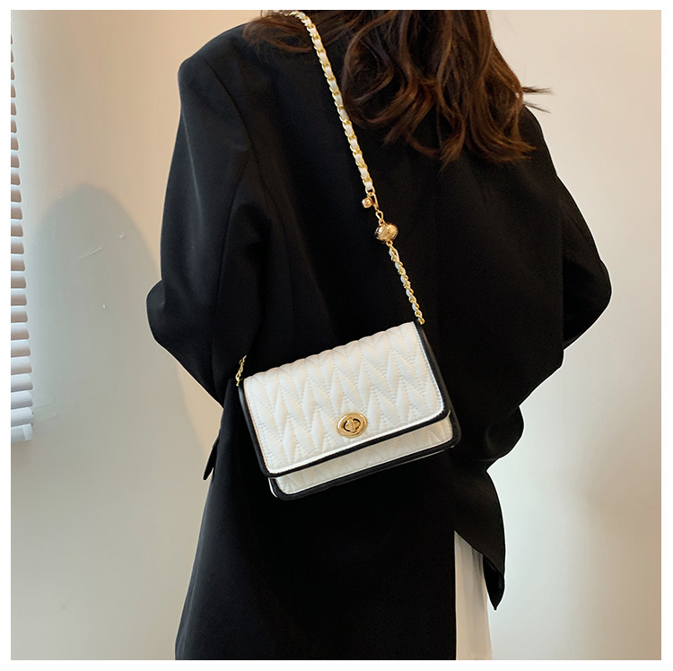 Keten mode kleine tas voor dames 2023 nieuwe eenvoudige textuur kleine vierkante tas Internet beroemdheid buitenlandse stijl crossbody tas met enkele schouder_voghion.com