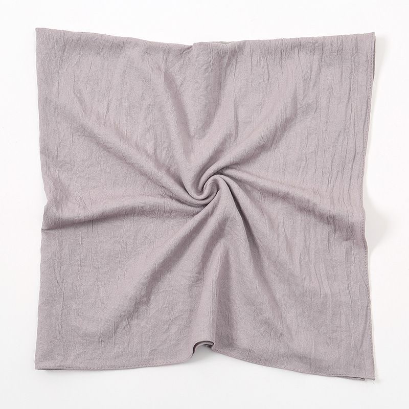 Nieuwe, populaire effenkleurige polyester vierkante sjaal, zacht, ademend, elastisch hoofddoekje, veelzijdige sjaal voor dames (maat 90)_voghion.com
