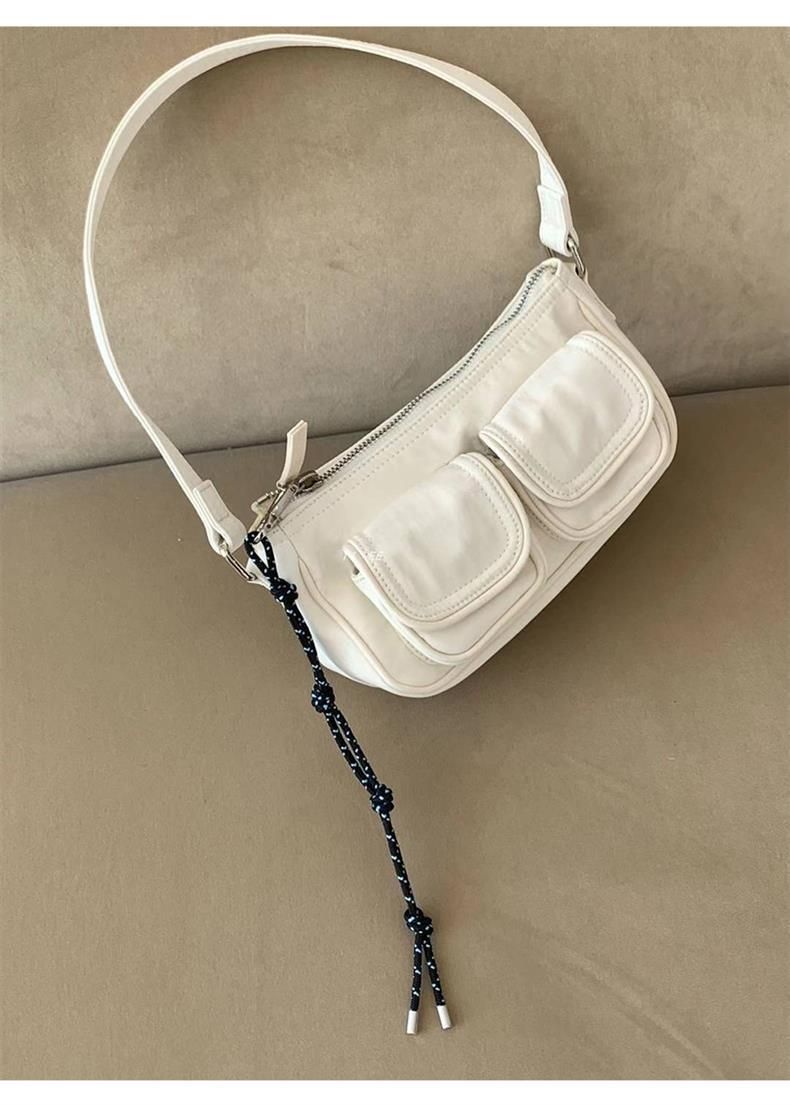 2025 Fall/Winter New Multi-Pocket Nylon Bag Underarm Bag Stylish And Versatile Handbag_voghion.com