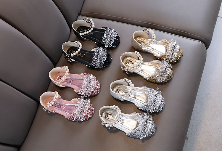 Baby Mädchen Mädchen Mädchen Prinzessin Diamant Einzelschuh Schuhe Tanzshow Schuhe Sandalen_voghion.com
