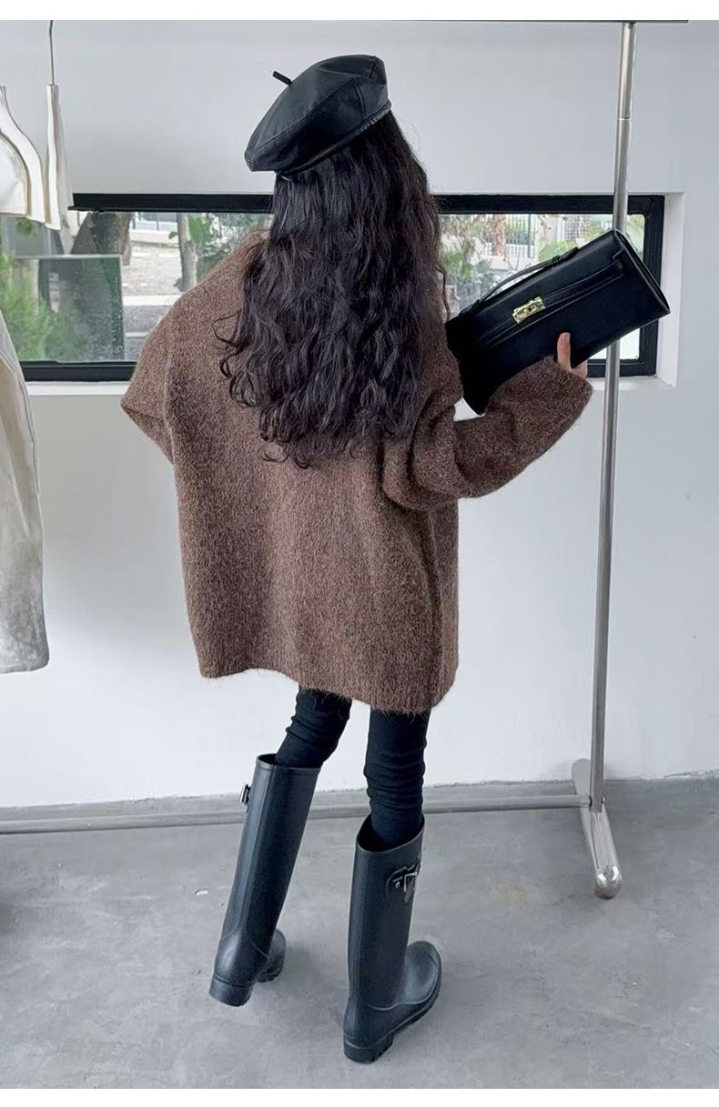 Toddler Girls Clothing Girls' Winter Knit Cardigan Set With Fleece-Lined Pants - Cozy Two-Piece Outfit For Toddler & Kids_voghion.com