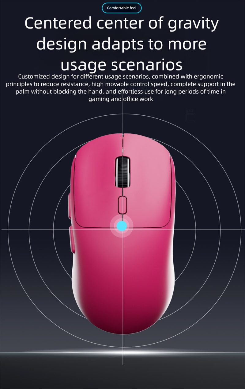 Wireless Three-Mode Bluetooth Wired E-Sports Gaming Office Desktop Laptop Mobile Phone Computer Mouse_voghion.com