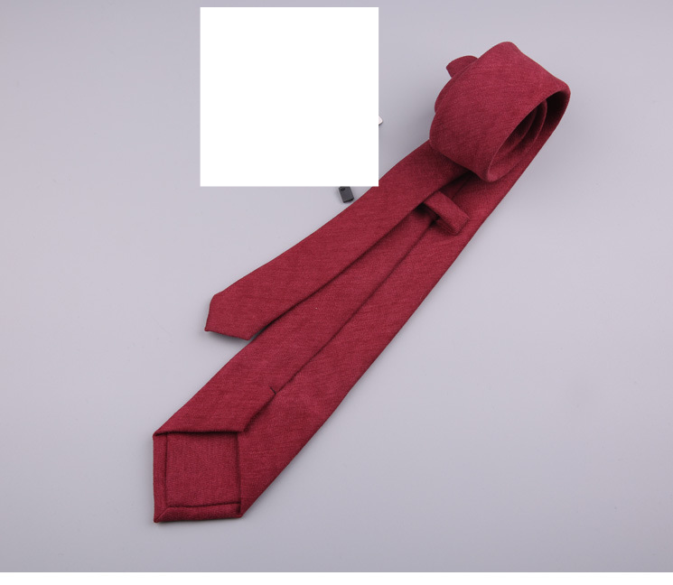 Cravatte e fazzoletti da donna, velluto di pelle di cervo in tinta unita, larghezza 7 cm, cravatta casual, nero e rosso, già confezionate dal produttore_voghion.com