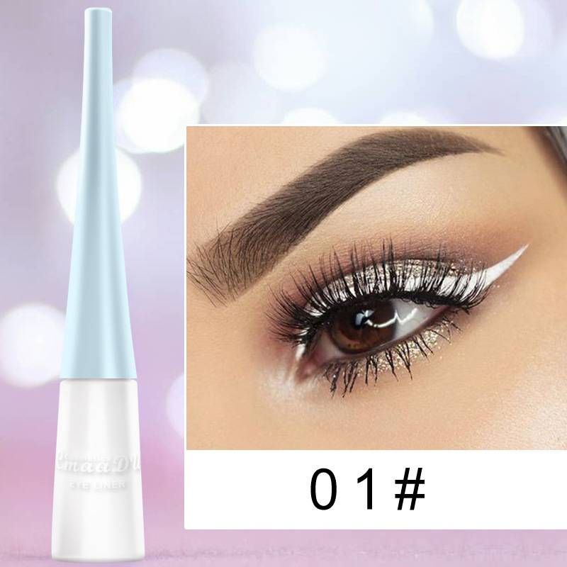 Colored eyeliner pencil Eyeliner Cool black liquid easy to dry and not smudge_voghion.com