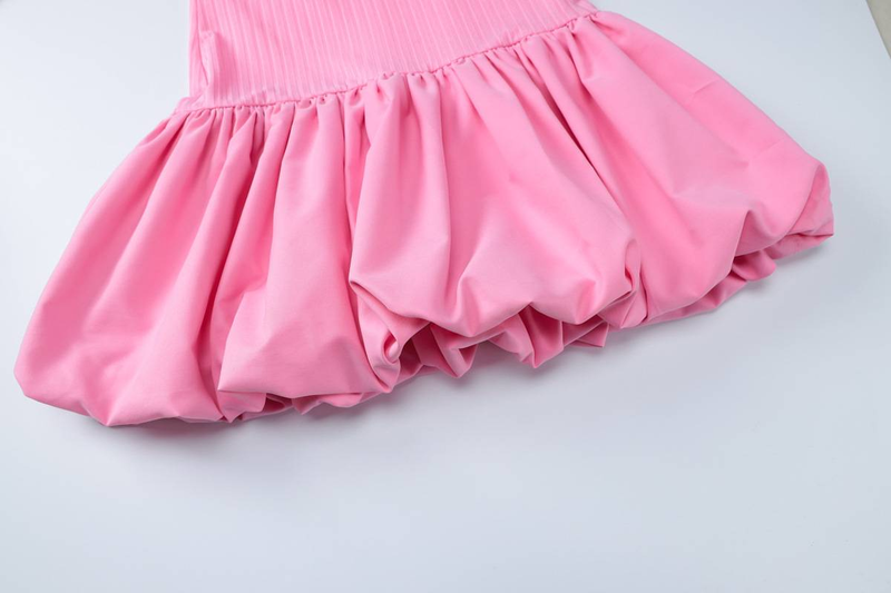 Damen Rückenfreies Mini Bubble Kleid Y2K Streetwear Mädchen Langarm Tuniken Kurze Plissee Kleider Urlaubsoutfit Party Ballkleider_voghion.com