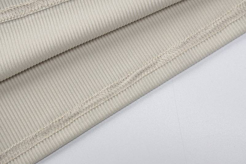 Naisten vaatteet Ribbed Hort Leeved rintaliivit High Waited Lim Istuva pitkä Dre Tyylikäs työmatka tiukasti istuva pakarapuku_voghion.com