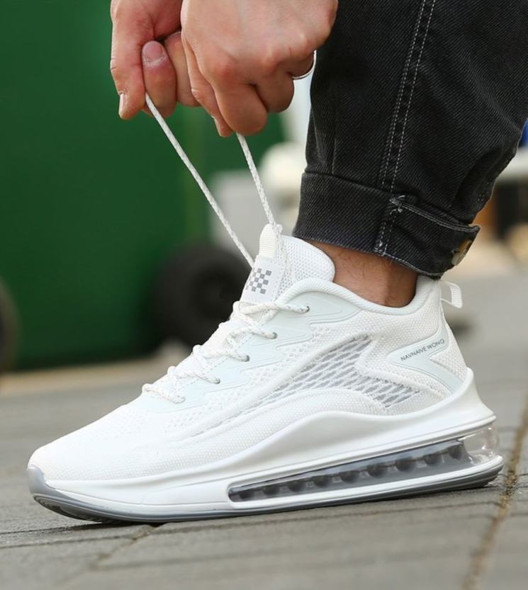 Buty męskie Gruba podeszwa Buty sportowe Wakacyjne bieganie Oddychające i odświeżające Poduszka powietrzna Fly Woven Buty do chodzenia i biegania na co dzień_voghion.com