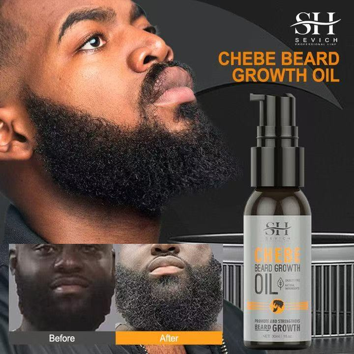 Aceite Chebe para el crecimiento rápido de la barba para hombres, aceite de jojoba, biotina, ingredientes vegetales puros_voghion.com