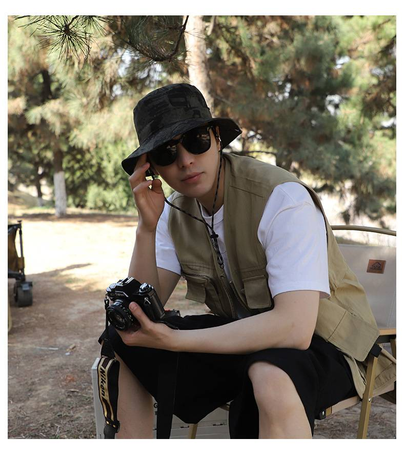 Mountain Style Bucket Hat - Lightweight & Foldable UPF 50+ Sun Hat For Hiking & Outdoor (Men's Summer Essential)_voghion.com