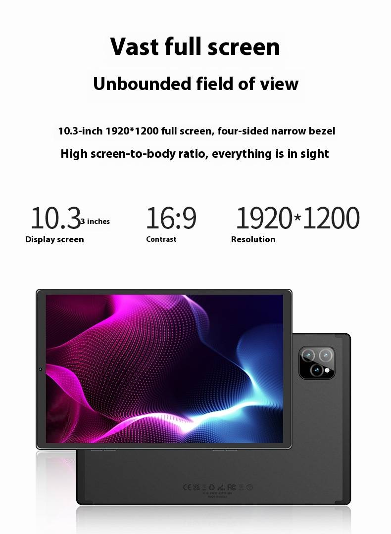 New 10.1" Android Tablet - Full HD IPS Display, Octa-Core Processor, 4G LTE Dual SIM Dual Standby, 128GB ROM + 6GB RAM, WiFi & Bluetooth_voghion.com