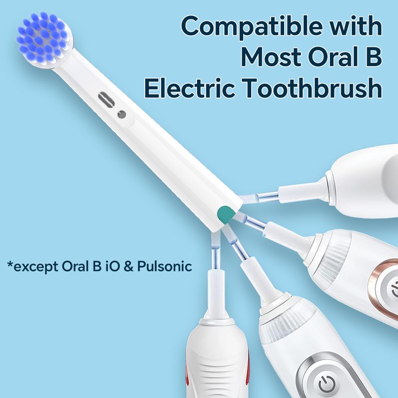 12 Pack Soft Toothbrush Heads Compatible With Oral B Electric Toothbrush, Professional Replacement Brush Head Refills For 1000 100 1500 4000 7000 8000_voghion.com