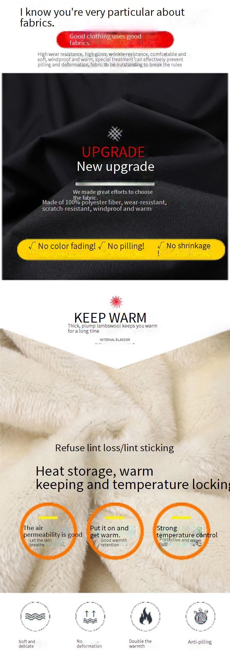 Conjunto deportivo con sudadera y forro de sherpa para hombre – Conjunto de invierno EuroFit™ con forro polar térmico (negro) – Interior cepillado antipilling para mayor calidez durante todo el día_voghion.com