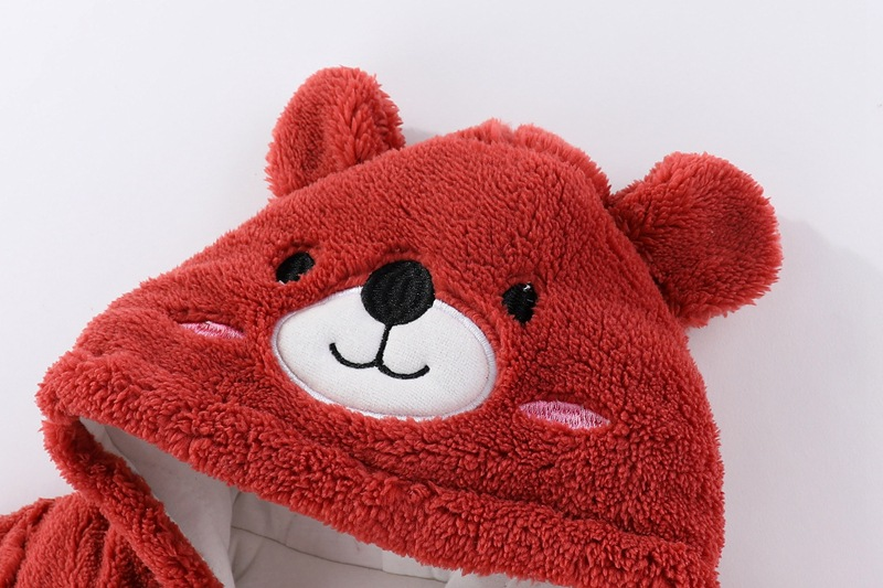 Lasten vaatteet Vauvan onesie talvella vastasyntyneen lämpimät ryömintävaatteet vauvan pehmo ulkona_voghion.com
