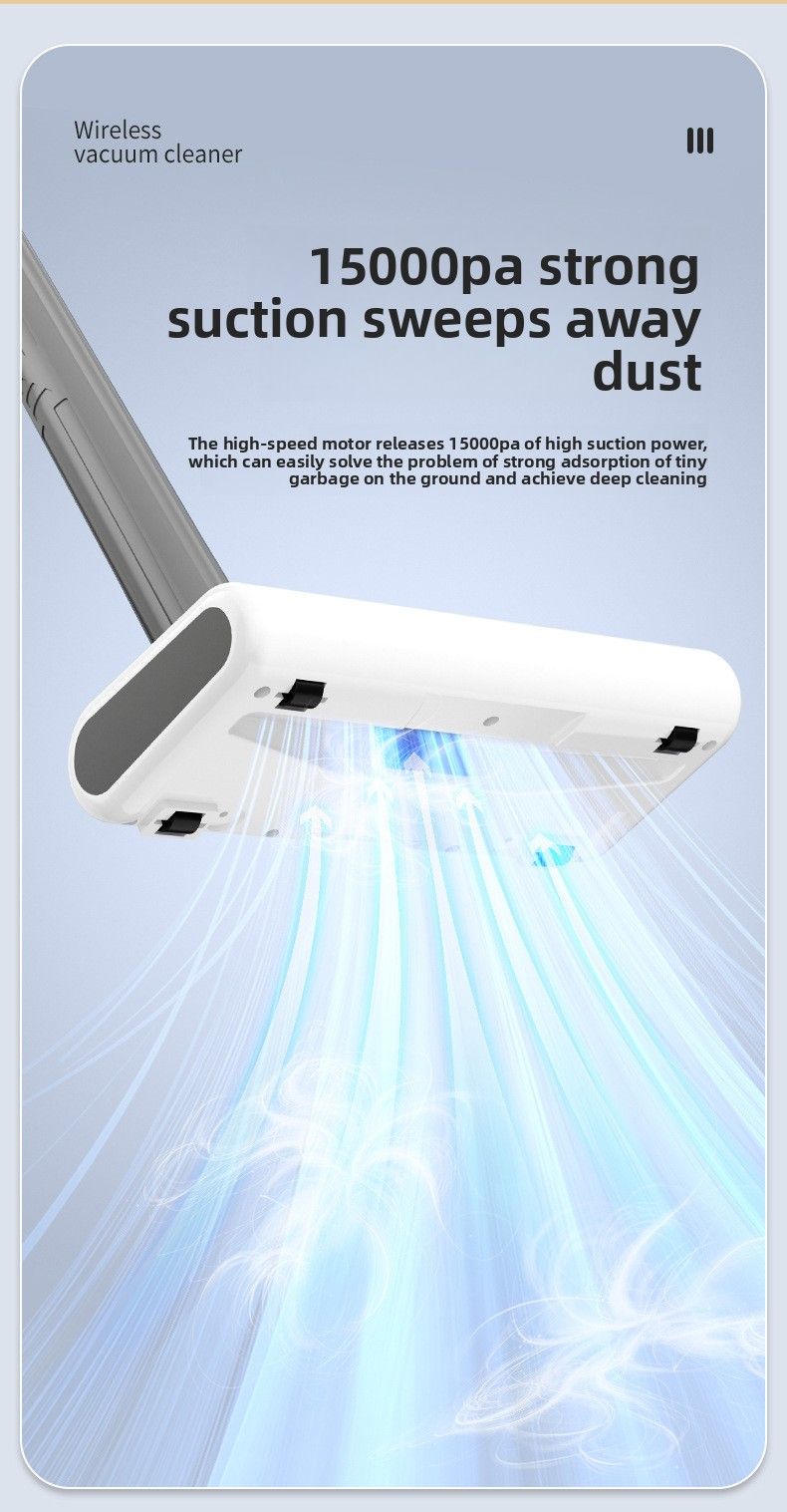 Wireless Vacuum Cleaner Household Super Strong Suction Suction Mopping All-in-one Machine High Power Handheld To Remove Pet Cat Hair_voghion.com