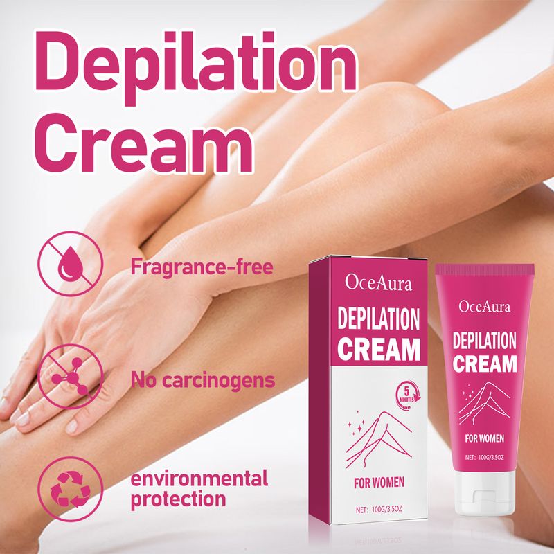 Oce Aura Women's Hair Removal Cream for whole body underarm removal, gentle non irritating, cleansing and moisturizing_voghion.com