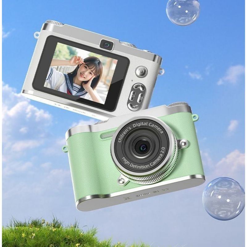 Zhao Lusi Same Style 100 Million Pixel Dual Student Selfie Digital Camera HD CCD Campus Portable_voghion.com