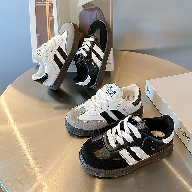 Pantofi sport pentru copii 2023 Toamna nouă din piele Gump pentru băieți și fete, pantofi sport la modă pentru campus, pantofi casual_voghion.com