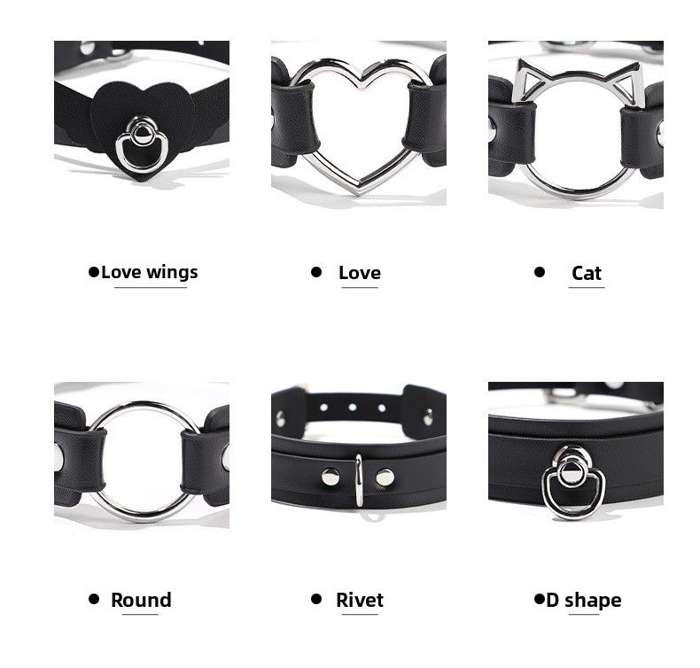 Black Wolf Fun SM Love Collar Binding Requisiten Herren- und Damen-Trainingshalskette für Erwachsene_voghion.com