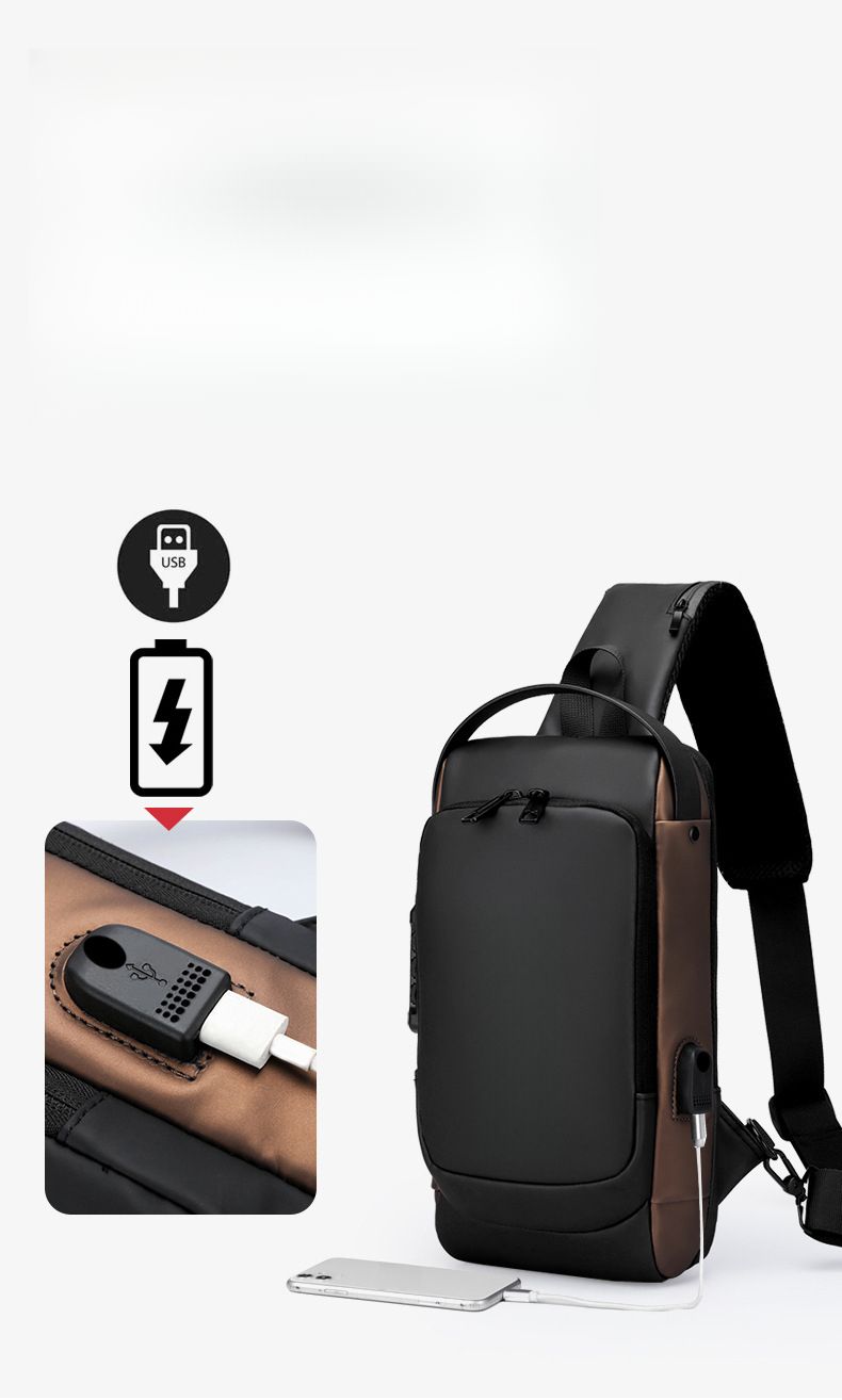 Nuova borsa a tracolla unisex semplice e casual da esterno con lucchetto per password multifunzionale e antifurto_voghion.com