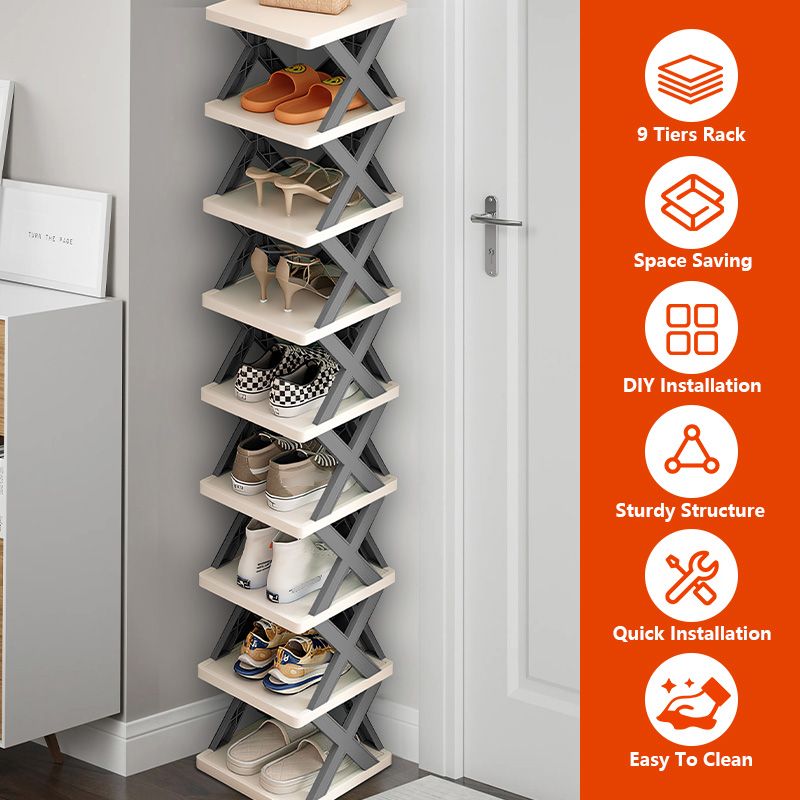 Lagerorganisator Abnehmbare Schuhregale Sparen Familienhaushaltsregal Mehrschichtiges einfaches Schuhregal Farbschrank_voghion.com