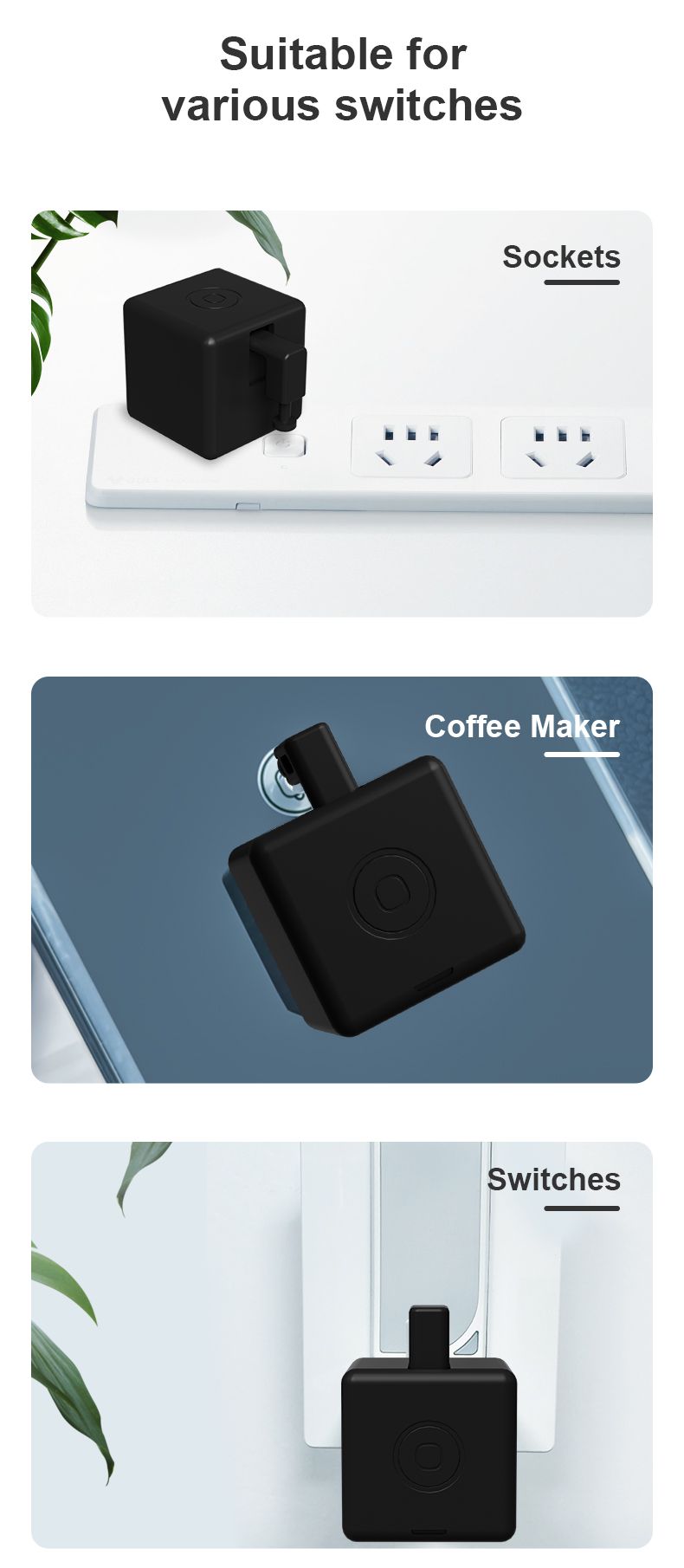 Tuya Zigbee Smart Fingerbot Switch Kits Wireless Remoter Button Pusher Robot with Multi Arms Support Alexa Google Home_voghion.com