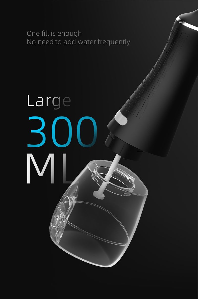 Dental Flusher Lavadora Dental Elétrica Portátil Limpador Dental Enxágue Oral Água Fio Dental Doméstico Inteligente_voghion.com