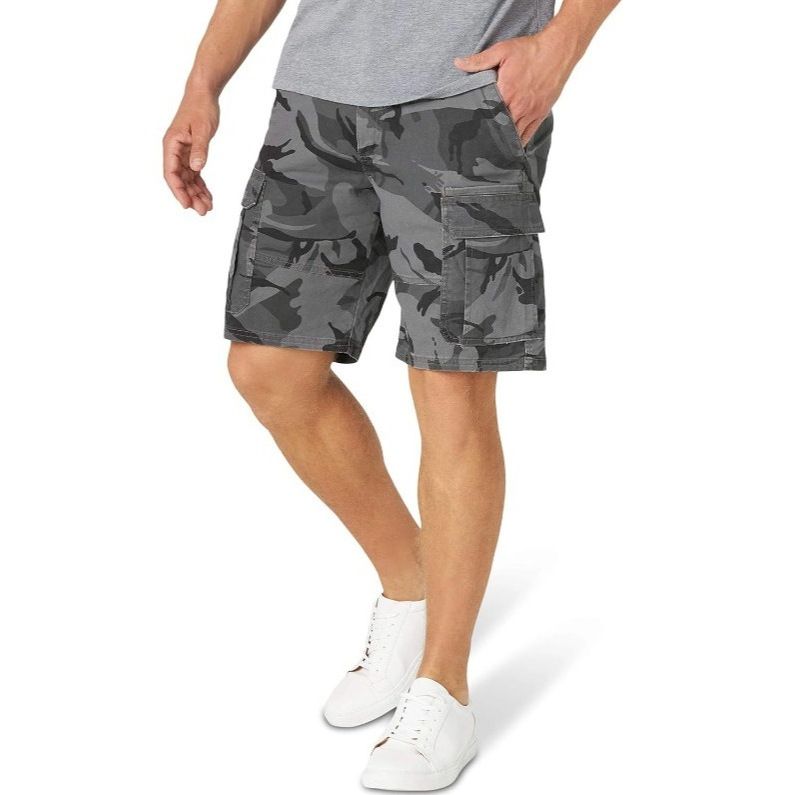 2024 Sommer Nye Moderigtige Lomme Arbejdstøj Femkvartbukser Slidstærke Afslappede Herreshorts_voghion.com