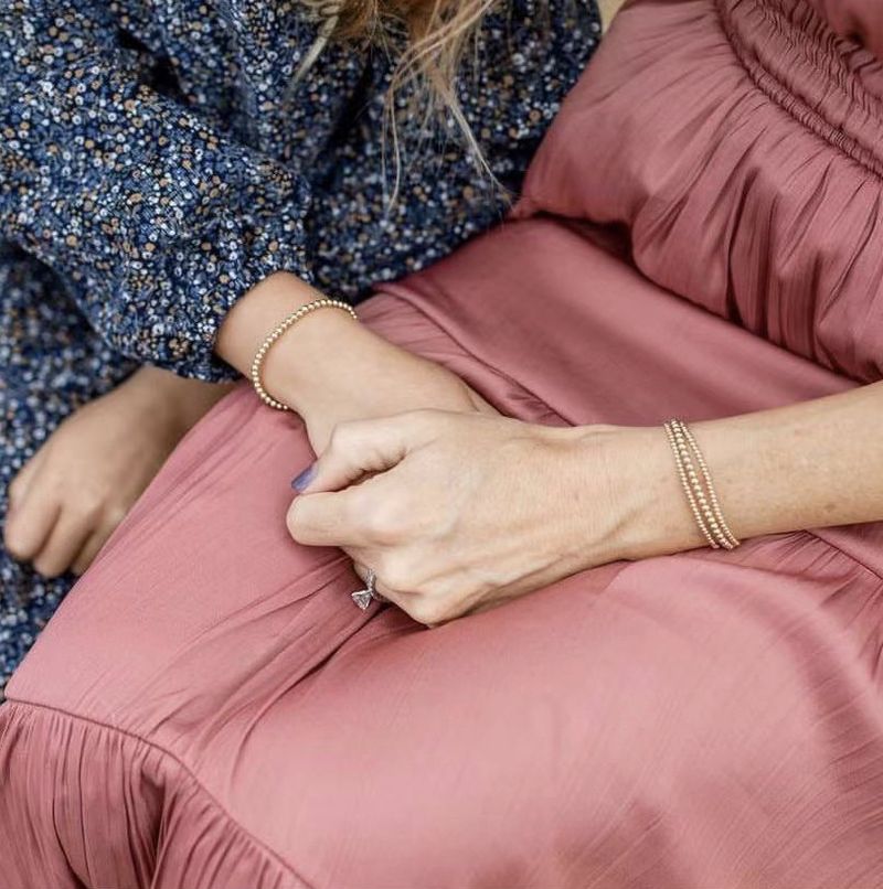 Bracelet polyvalent en acier inoxydable avec perles rondes pour femme, perles d'eau douce naturelles_voghion.com