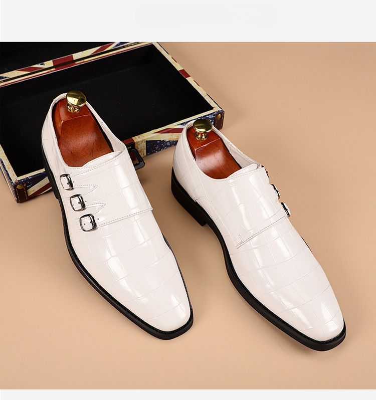 Męskie buty biznesowe casualowe typu oksfordy, formalne, sznurowane, do biura, na imprezy i na co dzień_voghion.com
