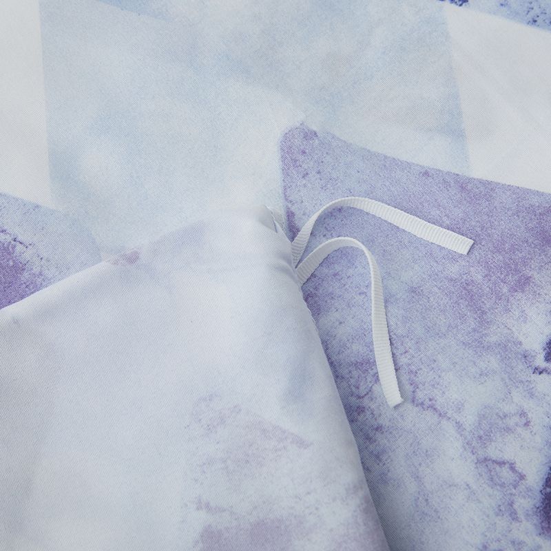 Set copripiumino geometrico – Biancheria da letto in microfibra spazzolata di alta qualità, tinta attiva e resistente allo sbiadimento, stile scandinavo (taglie USA/UE/AU, gonna da letto inclusa)_voghion.com