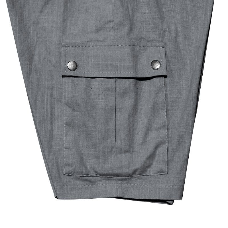 Pantaloncini da uomo in lino, pantaloncini cargo tinta unita con elastico in vita, tasche per viaggi e tempo libero, pantaloncini da spiaggia a gamba larga per l'estate_voghion.com