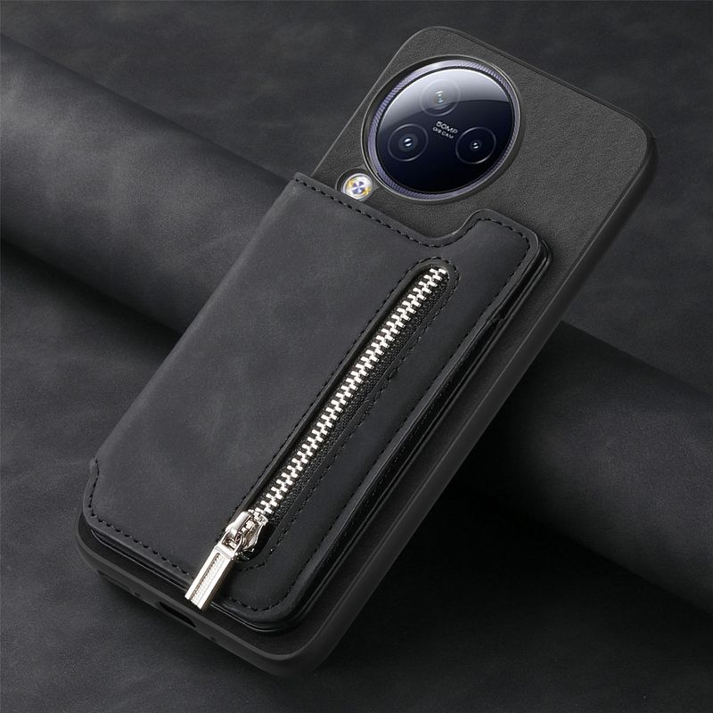 2 in 1 Removable Zipper Cards Solt Magnetic Leather Wallet Case For Xiaomi Redmi Note 13 Pro Plus 12 13T POCO X6 14 Ultra Cover_voghion.com