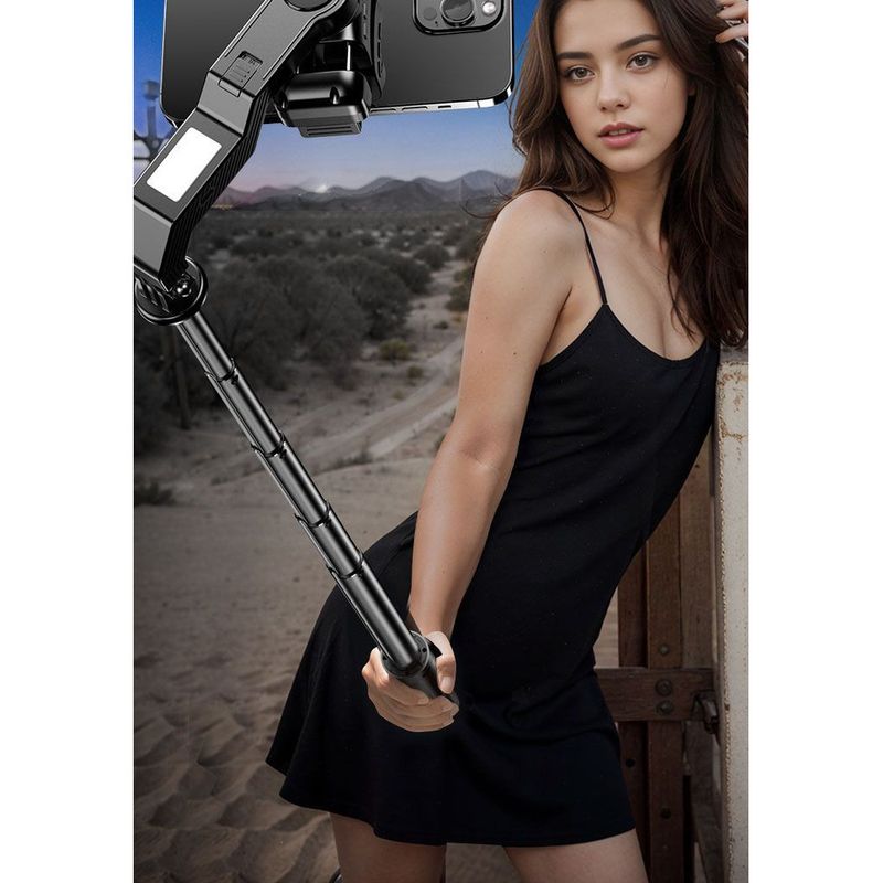 Selfie stick 4 in 1 multifunzionale anti-vibrazione intelligente a 360 gradi, nuovo stabilizzatore cardanico portatile 2025_voghion.com