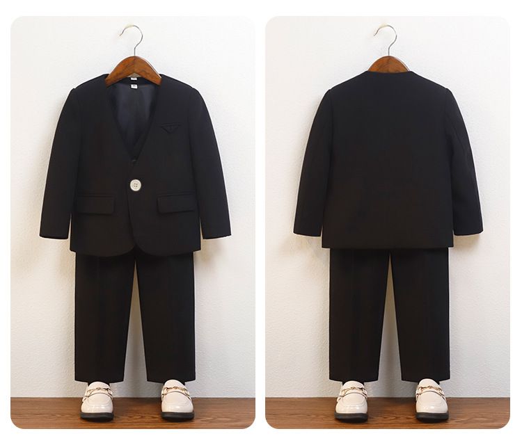 Kinderkleidung Freizeitanzüge für Jungen im modischen Stil, kleine Anzüge für Jungen, Blumenmädchen, Laufstegkleider, Performance-Kleidung_voghion.com