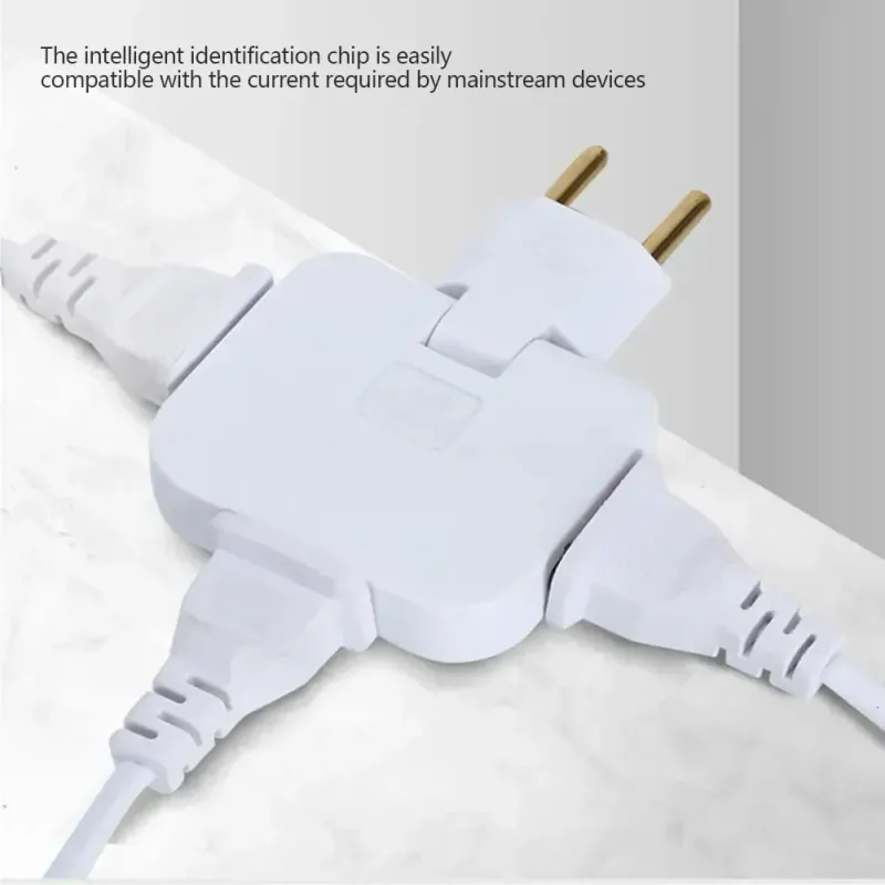 180 Grad EU-Stecker Steckdose Steckdosenleiste Multiprise 1 bis 3 Verlängerung Elektrische ° Rotierende Erfüllung Buchse AC Adapter_voghion.com
