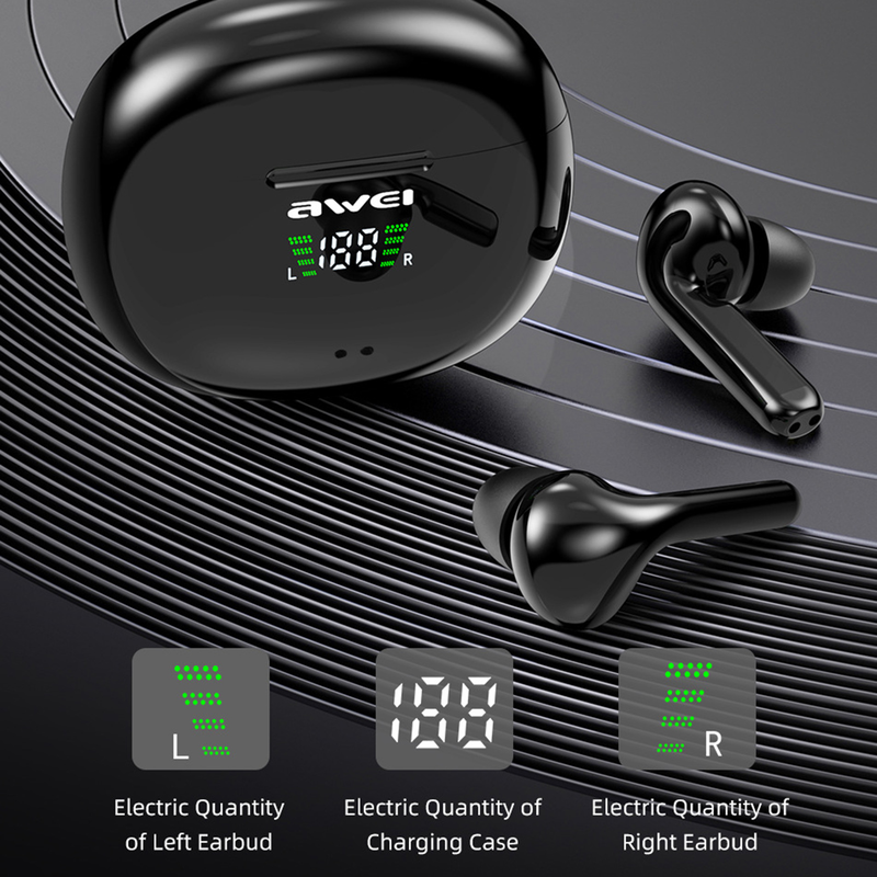 Kompaktní stereo lehká sluchátka Bluetooth V5.0 pro poslech hudby_voghion.com