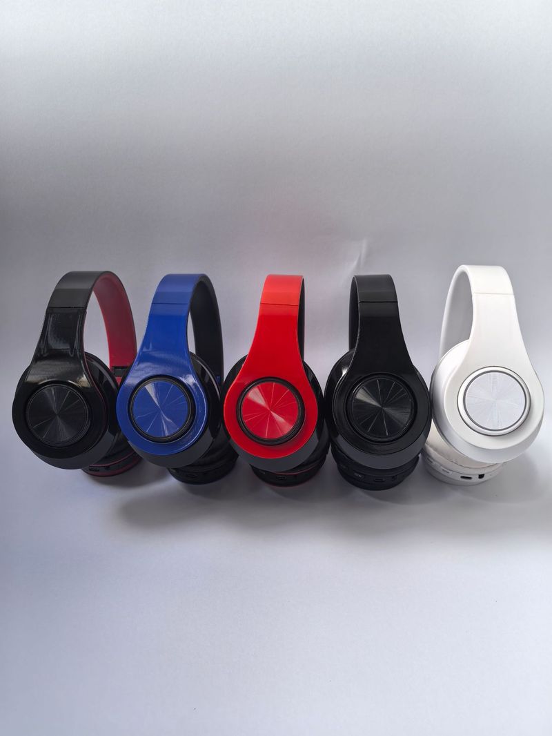 Cuffie Bluetooth pieghevoli con bassi profondi, inseribili, con luce colorata e wireless sopra l'orecchio, 3c B39_voghion.com