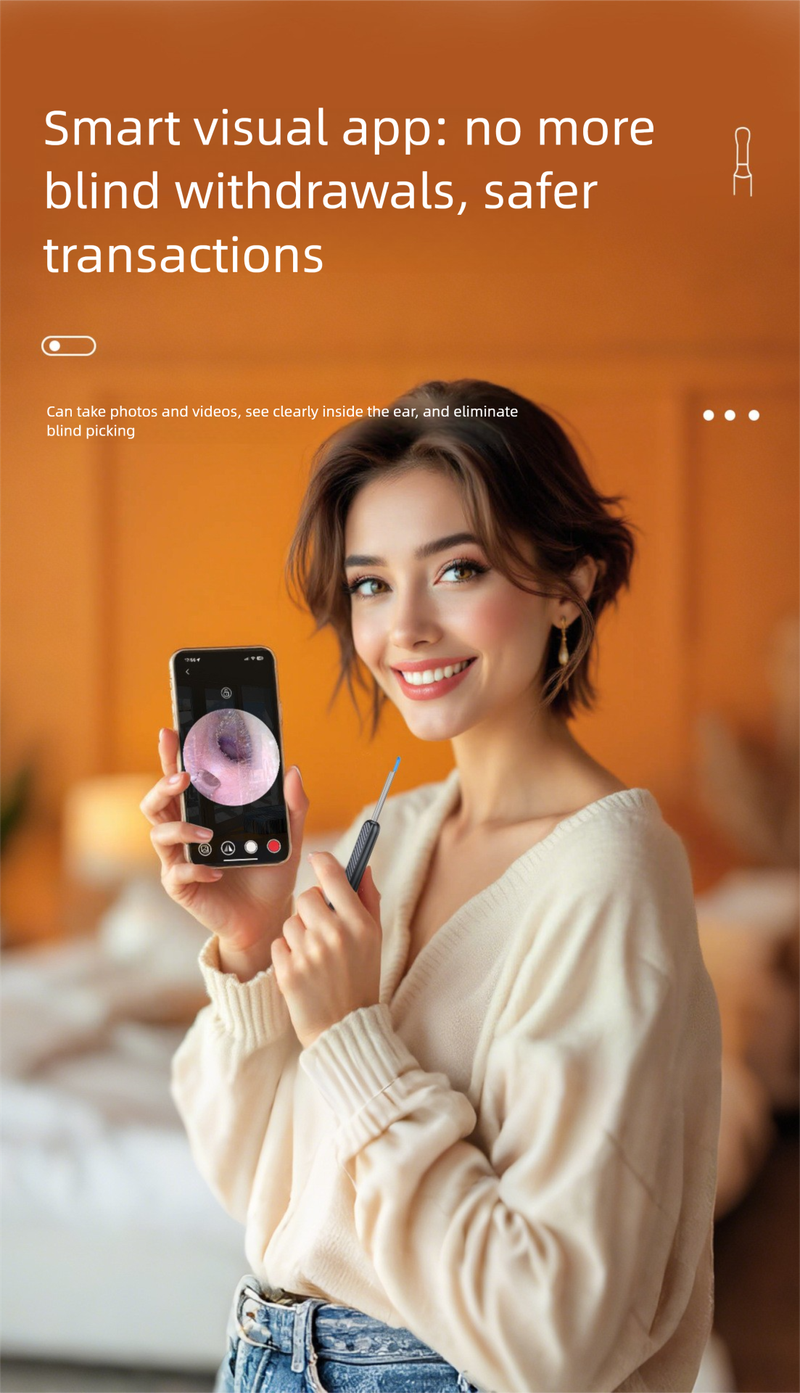 New Product HD Waterproof Camera Head Luminous Wireless Visual Ear Pick_voghion.com