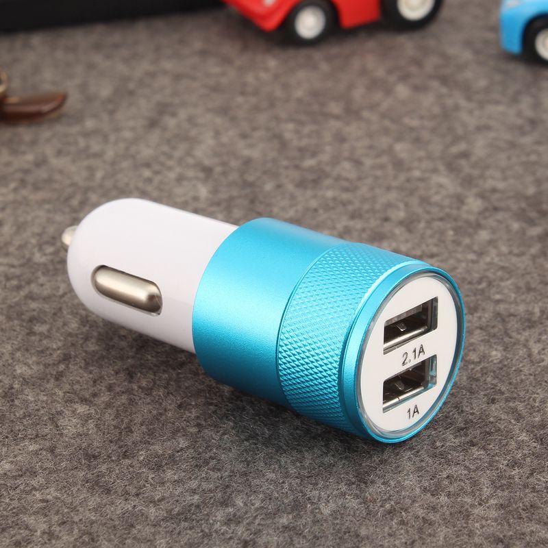 Small Steel Cannon Metal Dual USB Aluminum Alloy Charging 2.1A Tablet Smartphone Car Charger_voghion.com