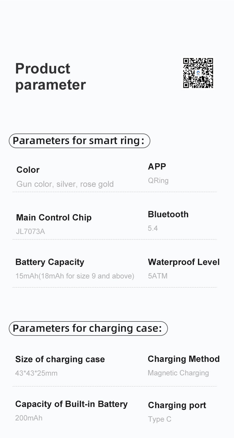 Rings R04 Smart Glasses Blood Oxygen Heart Rate Sleep Health Monitor Step Counter Smart Ring Smart Ring_voghion.com
