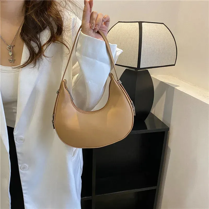 2025 New Fashion N PU Leather Hobo Shoulder Bag Women Small Clutch Handbag Purse Female Underarm Travel 240907_voghion.com