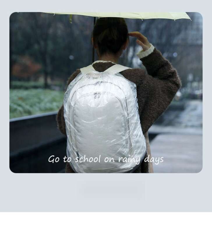 Einweg-Regenschutzhülle für Elektrofahrräder, transparent, wasserdicht, Wanderrucksack für Outdoor-Studenten, staubdicht und regendicht_voghion.com