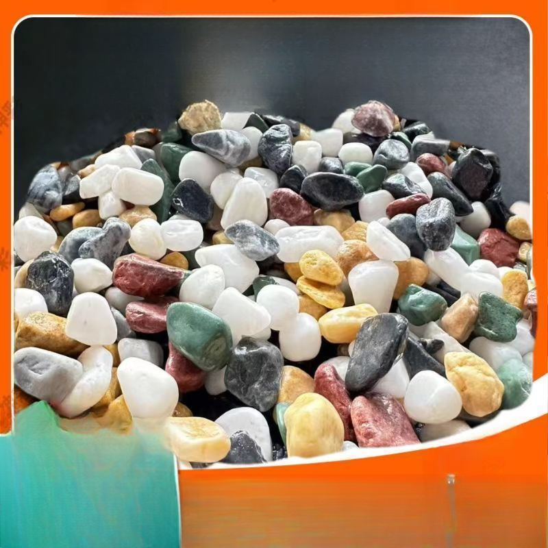 Natural Multicolored Rain Flower Five-Flower Base Sand Succulent Top Stone Pebble Landscaping Fish Tank Colorful Stones_voghion.com