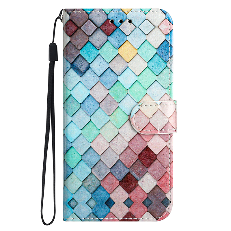 Capa tipo carteira com estampa de borboleta para Samsung Galaxy A05 A05S A15 A25 A35 A55 5G, capa traseira magnética de couro_voghion.com