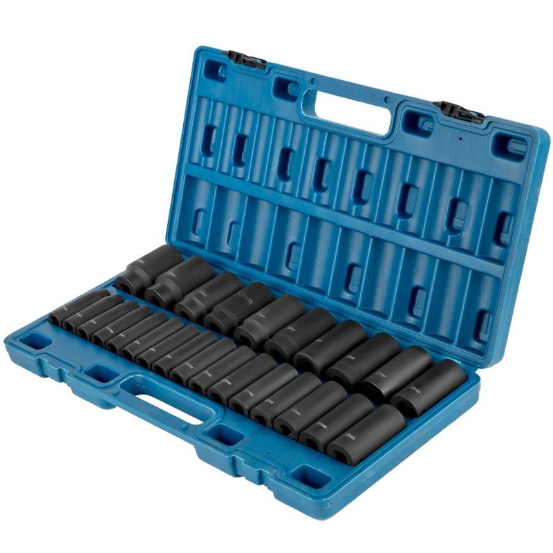 Drive Socket Socket 1 Piece Set 6Point Rugged 2 Impact Socke Sockets CrV 1 Inches 2 Construction Sockets Deep 26 Inches Impact_voghion.com