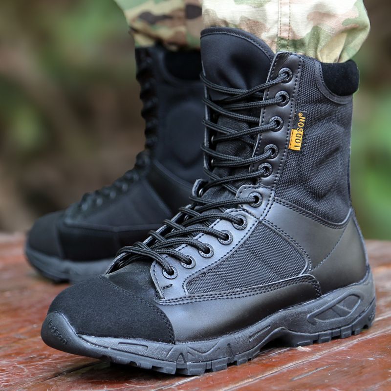 European Warm Series Frühling und Herbst CQB Ultraleichter Kampf Atmungsaktiv Stoßdämpfende Herren Outdoor High-Top Schuhe Sicherheitscheck Taktisch_voghion.com