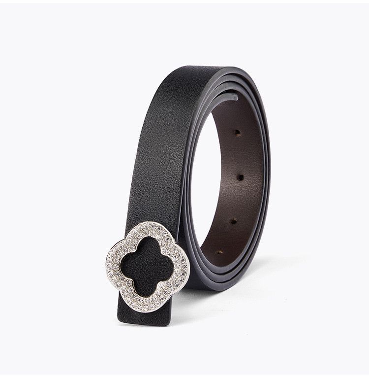 Nuevo cinturón de cuero para mujer, de cintura delgada, informal y versátil, para jeans, decoración para pantalones de traje, cinturón de versión coreana_voghion.com